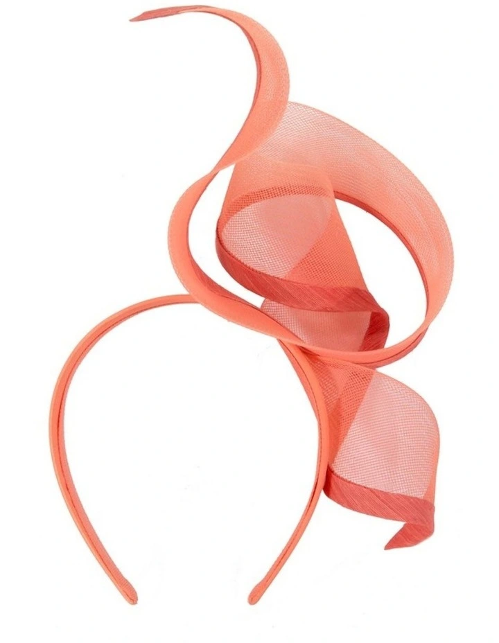 Sculptured Coral Racing Fascinator by Fillies Collection S246CR image 4