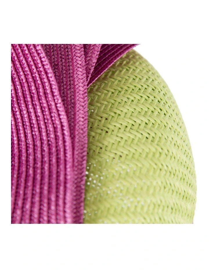 Lime & Fuchsia pillbox fascinator by Fillies Collection S286LF image 5