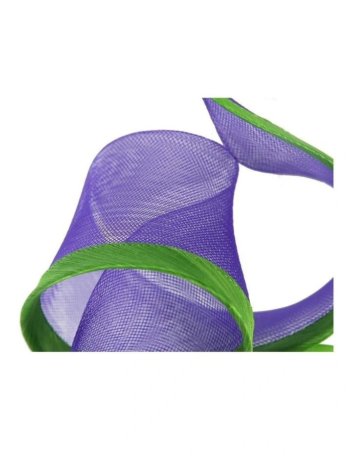 Sculptured Purple & Lime Headband Fascinator by Fillies Collection S246PL image 3