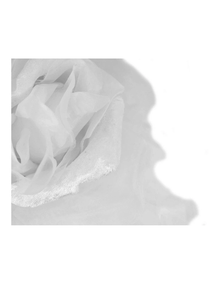 Large cream and white silk flower fascinator - Fillies Collection S260WHT image 3