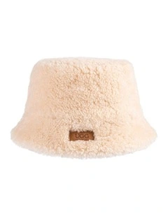 Curly Sheepskin Bucket Hat