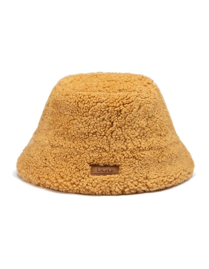 Curly Sheepskin Bucket Hat image 1
