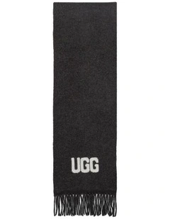 Logo Cashmere Australian Wool Woven Scarf