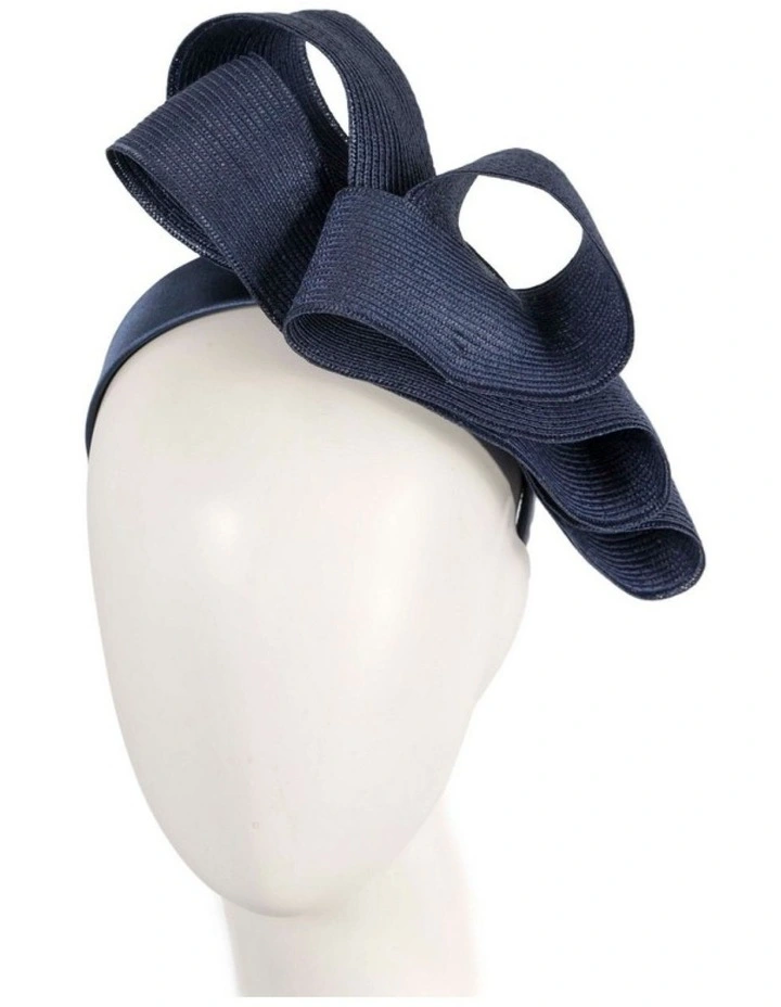 Max Alexander large navy loops racing fascinator MA953N image 2