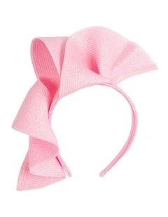 Max Alexander large pink wave racing fascinator MA955PI