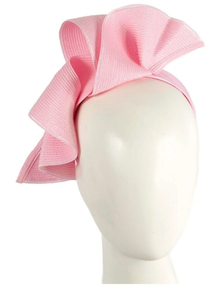 Max Alexander large pink wave racing fascinator MA955PI image 2
