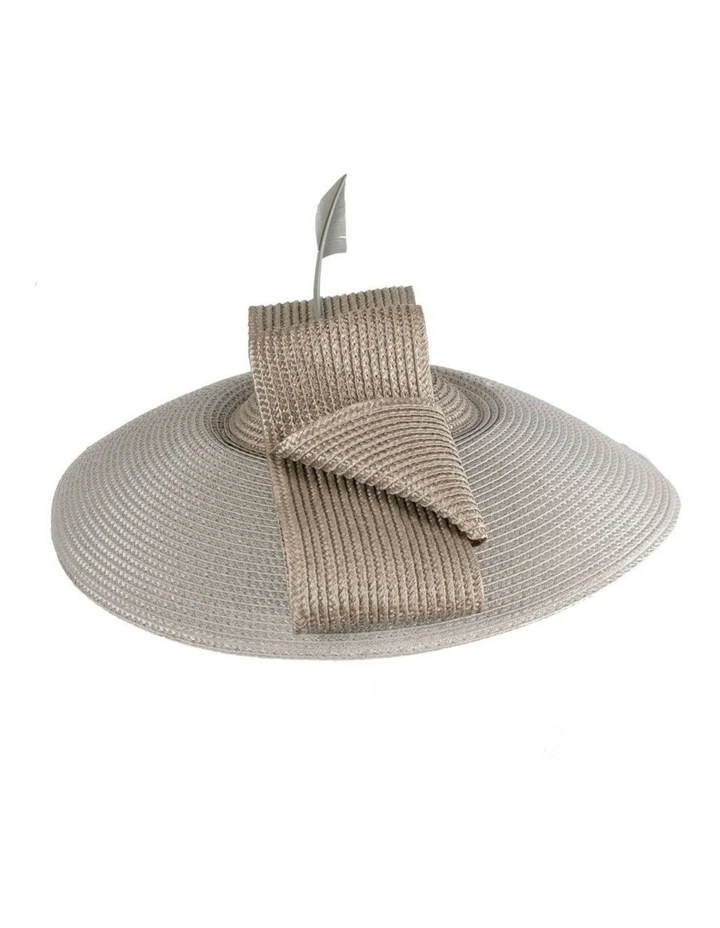 Max Alexander silver saucer fascinator hat MA979S image 3