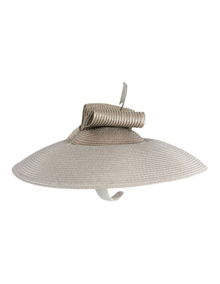 Max Alexander silver saucer fascinator hat MA979S image 4