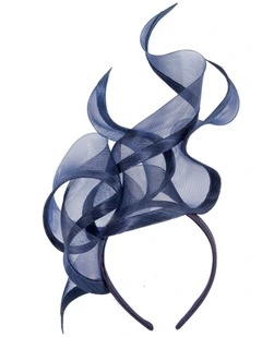 Bespoke navy racing fascinator by Fillies Collection S253N