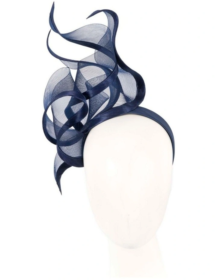 Bespoke navy racing fascinator by Fillies Collection S253N image 2