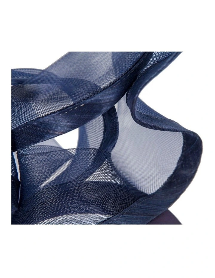 Bespoke navy racing fascinator by Fillies Collection S253N image 3