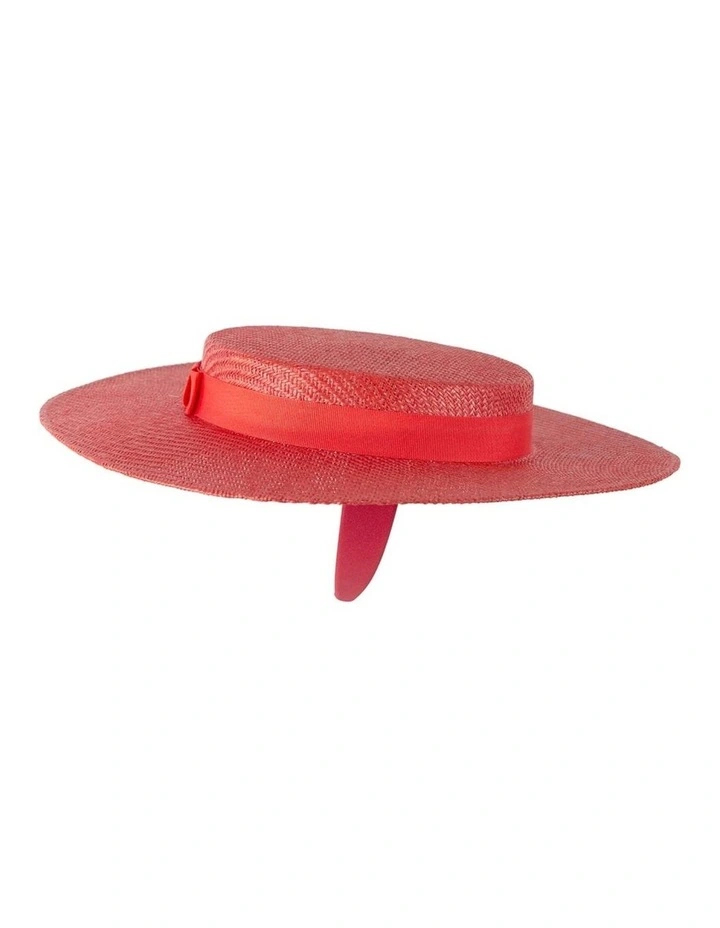 Max Alexander Red Boater Hat MA977R image 5