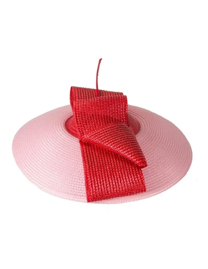 Max Alexander Pink & Red Saucer Fascinator Hat MA979PIR image 3