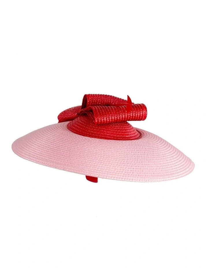 Max Alexander Pink & Red Saucer Fascinator Hat MA979PIR image 4