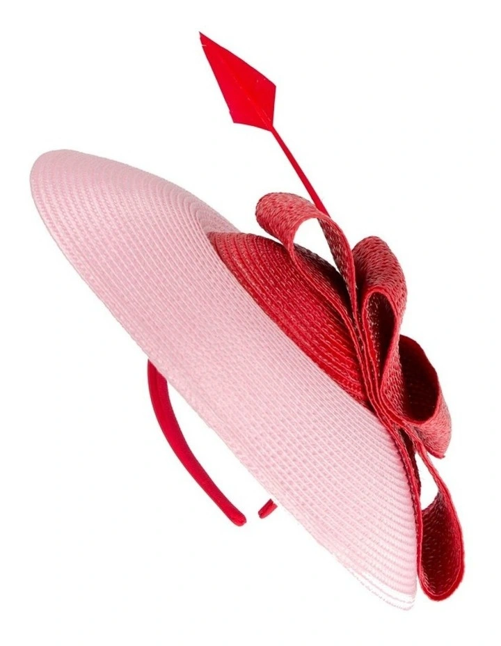 Max Alexander Pink & Red Saucer Fascinator Hat MA979PIR image 6