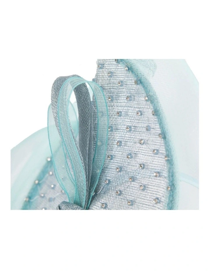Max Alexander light blue racing fascinator MA971LBL image 3