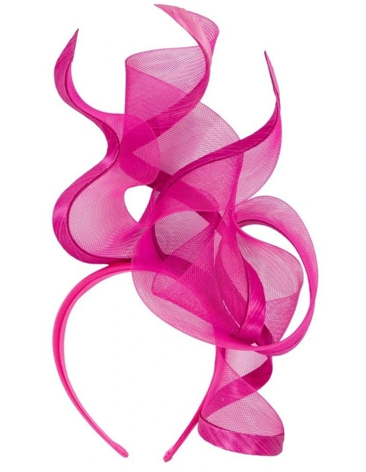 Bespoke fuchsia racing fascinator by Fillies Collection S253F image 4