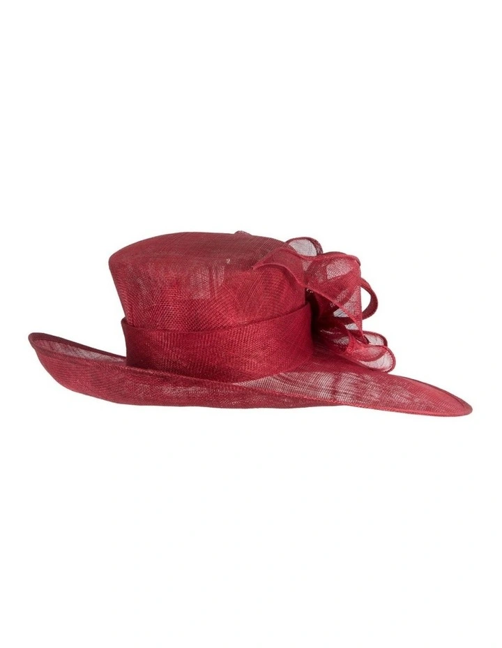Max Alexander wine sinamay ladies racing hat MA993W image 6