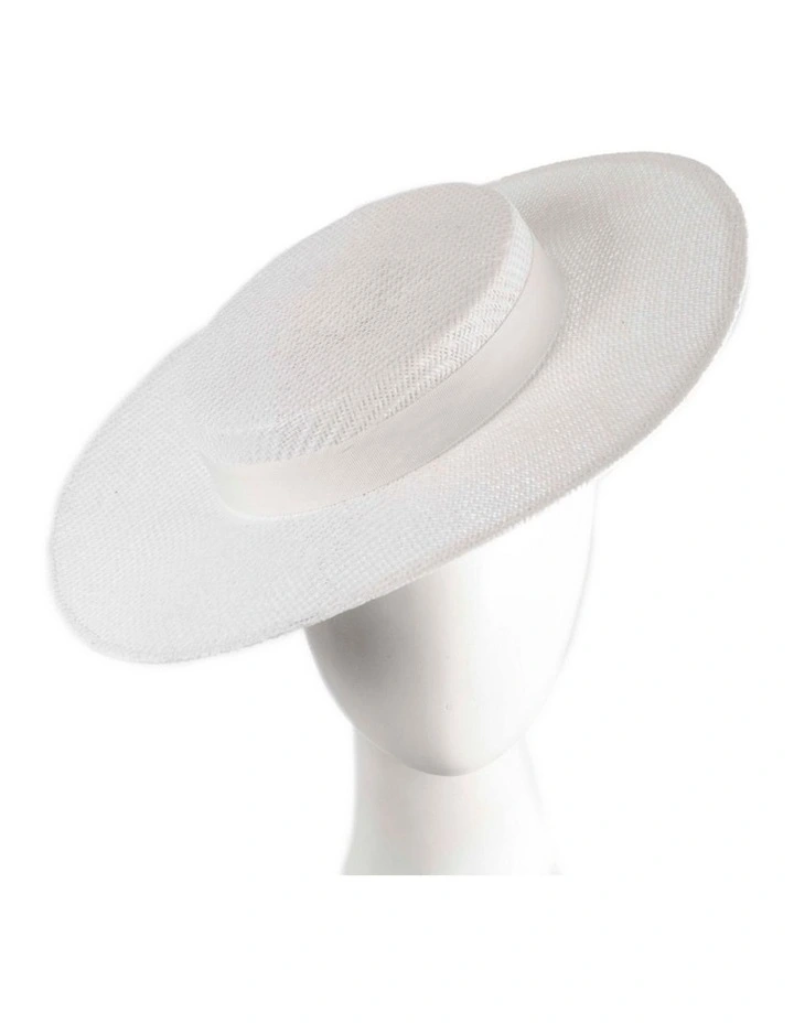 Max Alexander White Boater Hat MA977W image 2