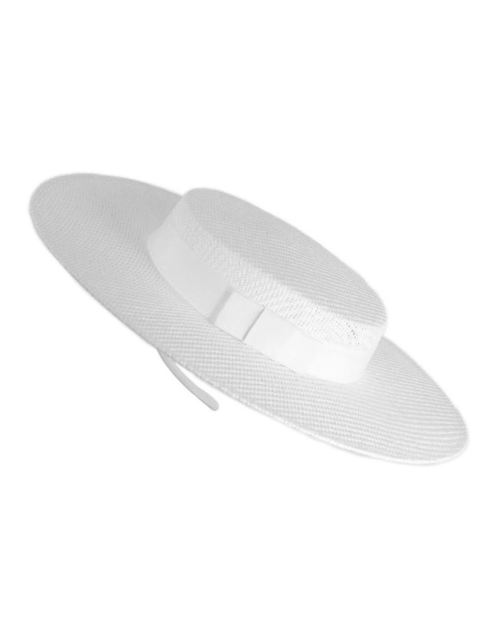 Max Alexander White Boater Hat MA977W image 4