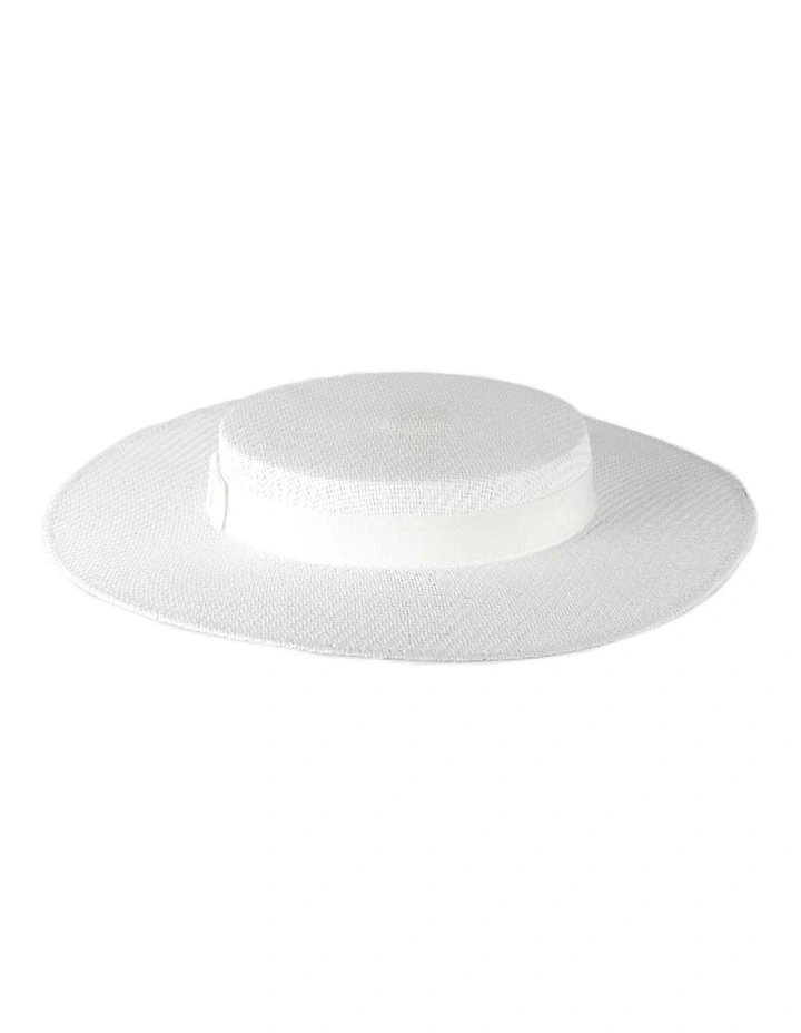 Max Alexander White Boater Hat MA977W image 5
