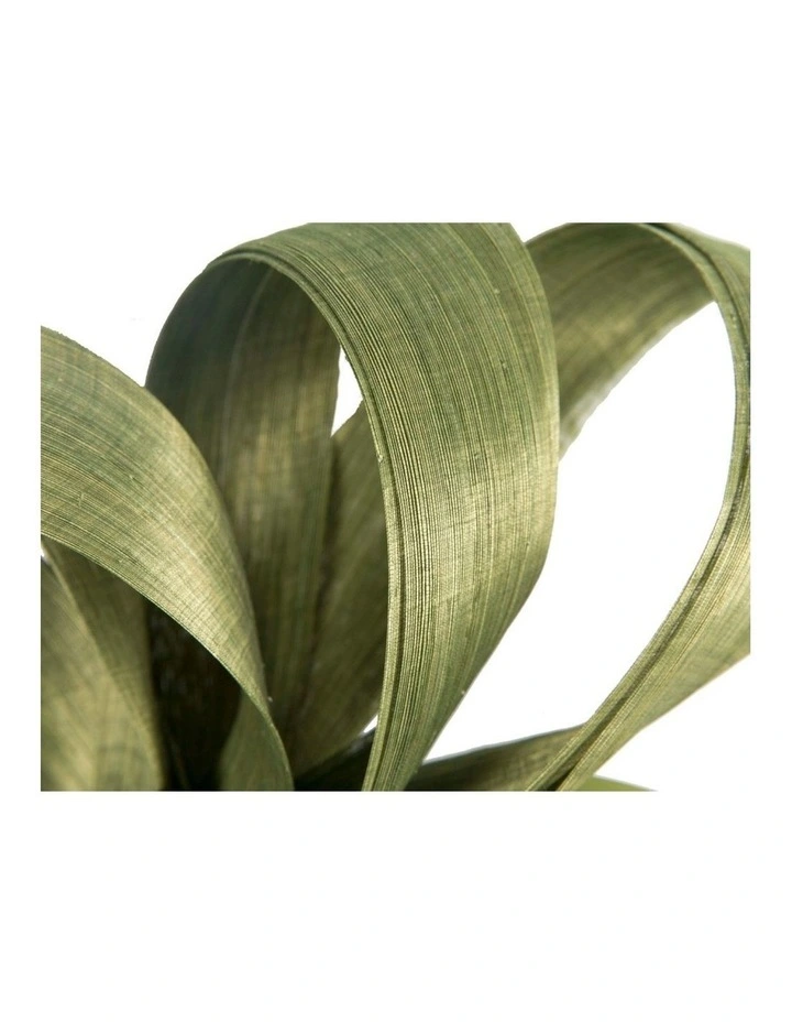 Fillies Collection Olive Green Silk Abaca Loops Racing Fascinator S344OL image 3