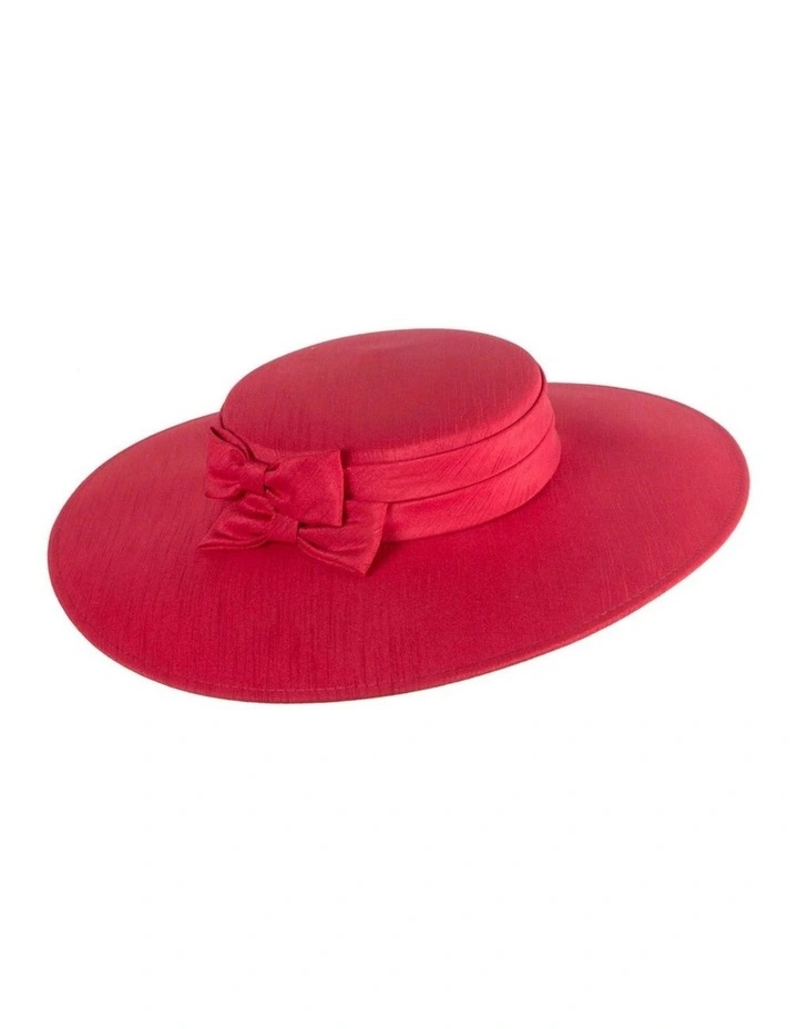 Max Alexander Red Boater Hat MA1016R image 1