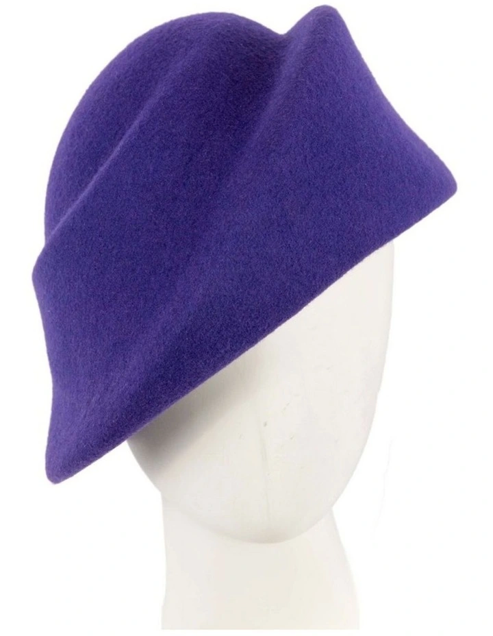 Max Alexander ladies purple wool felt winter hat J317PR image 2