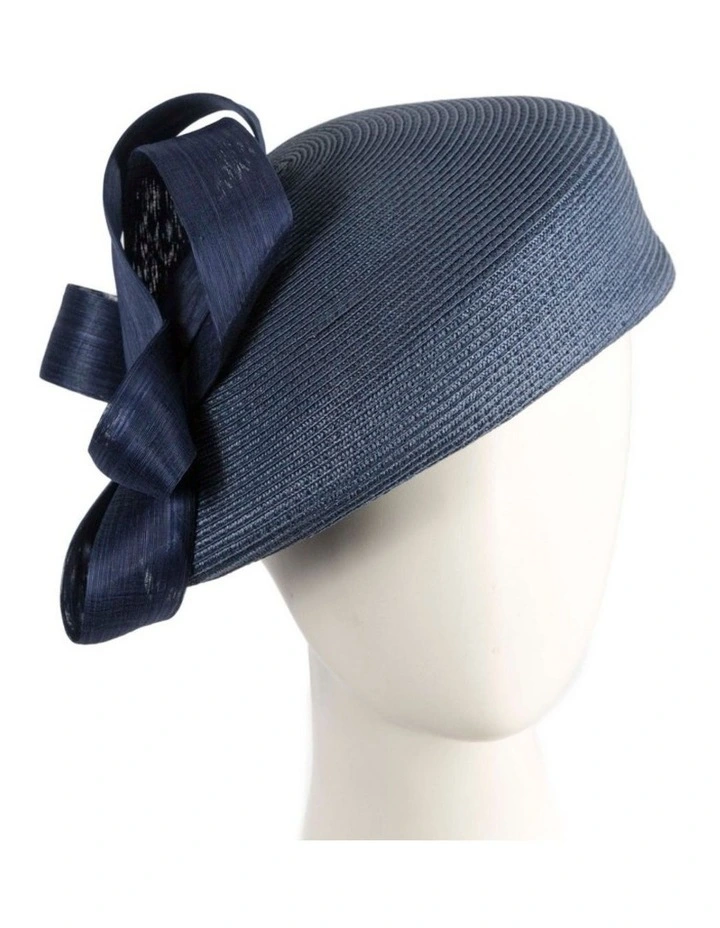 Max Alexander navy fashion beret with hand-made abaca loops MA962N image 2