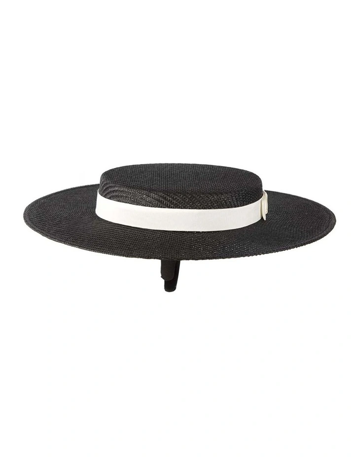 Max Alexander Black & White Boater Racing Hat MA977BW image 3