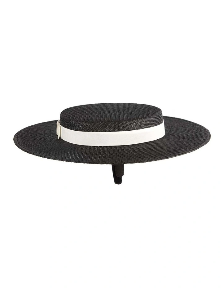 Max Alexander Black & White Boater Racing Hat MA977BW image 4