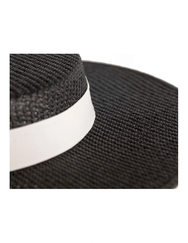 Max Alexander Black & White Boater Racing Hat MA977BW image 5