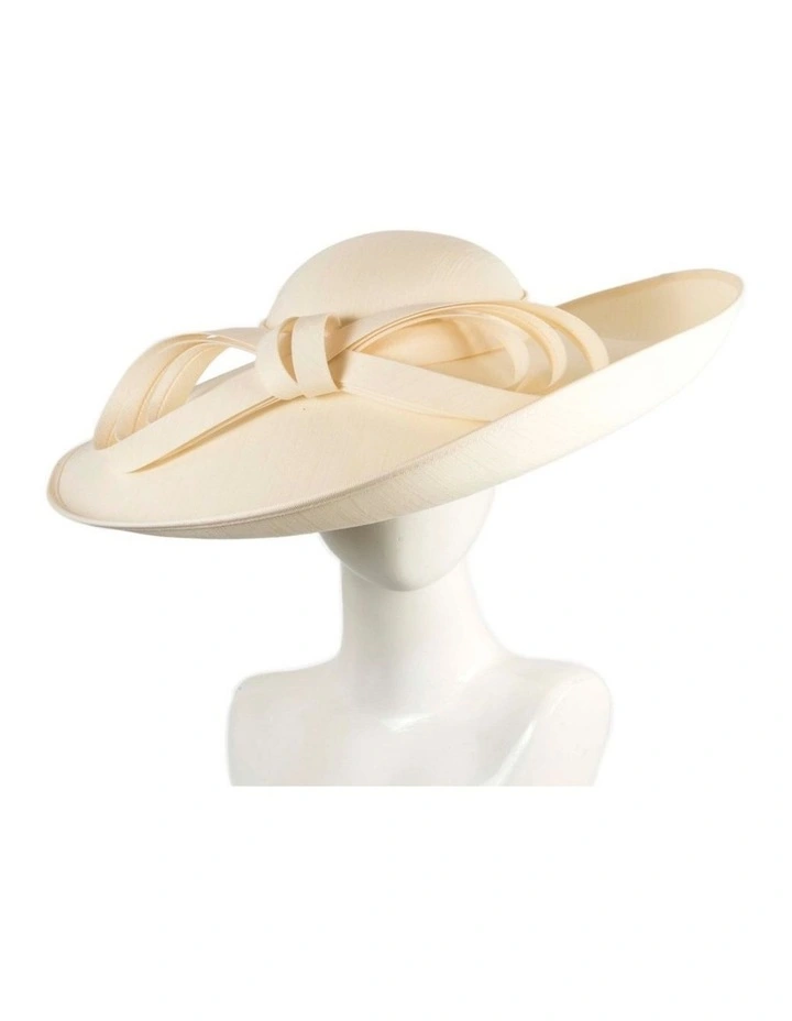 Max Alexander MA1008C cream wide-brim racing hat for women image 2