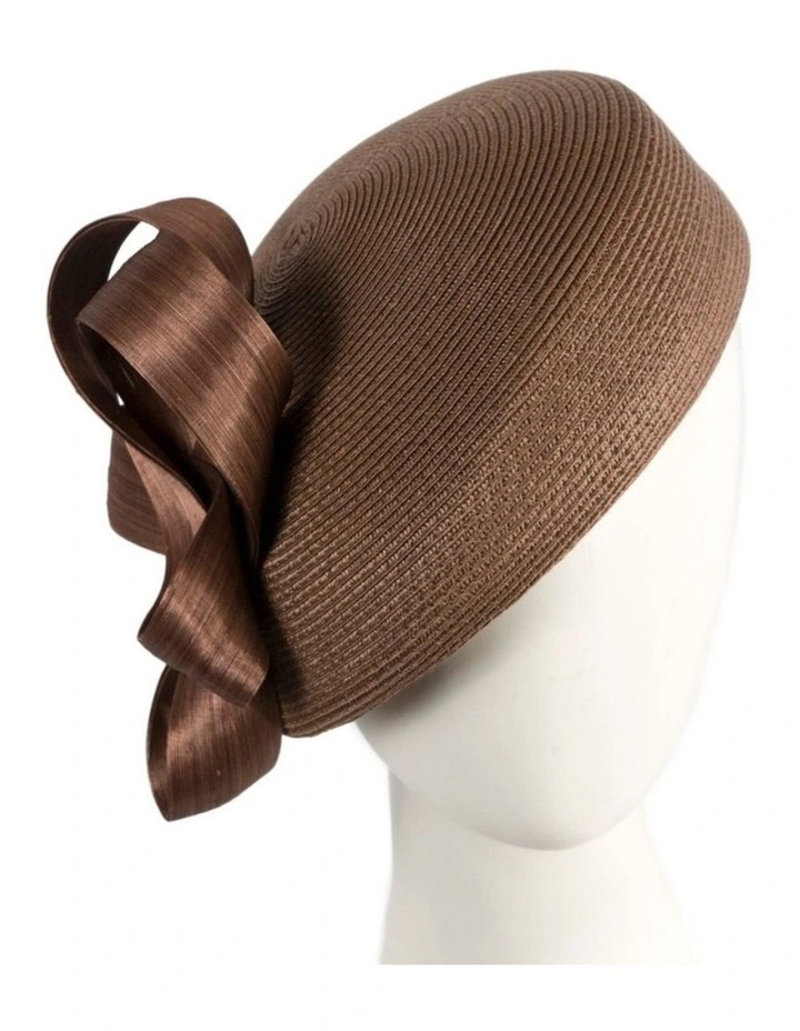 Max Alexander coffee textured beret with hand-made abaca loops MA962CF image 2