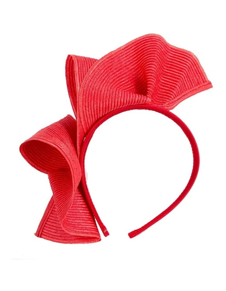 Max Alexander Large Red Wave Fascinator MA955R image 1