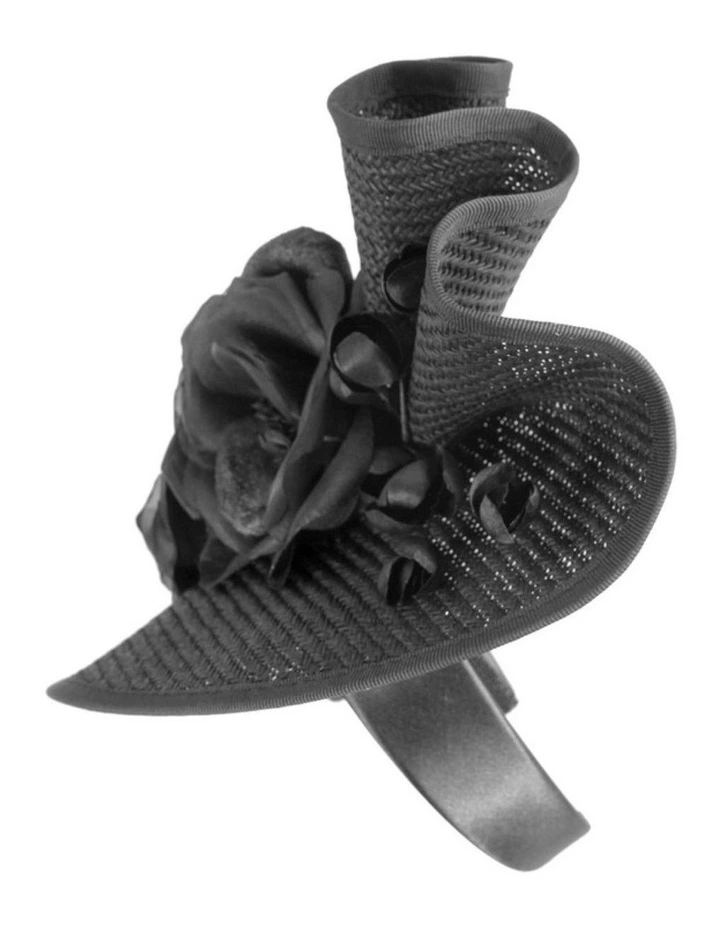 Fillies Collection Black Racing Fascinator S315B image 3