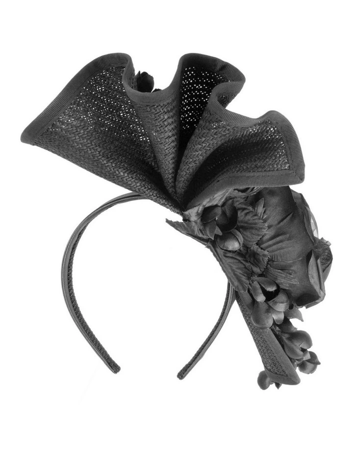 Fillies Collection Black Racing Fascinator S315B image 6