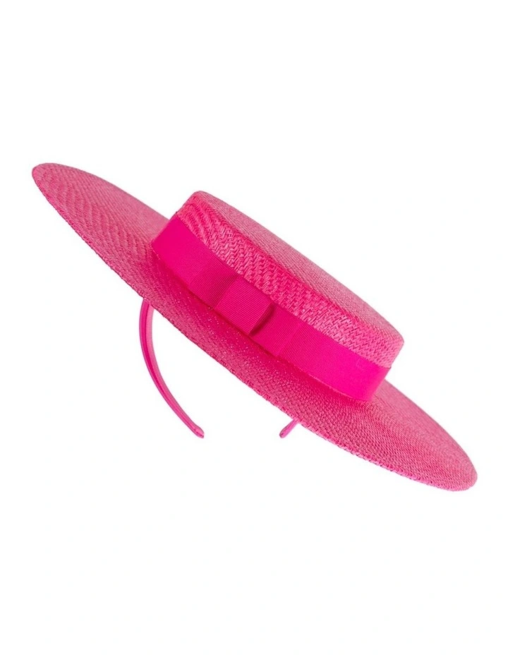 Max Alexander fuchsia boater racing hat MA977F image 3