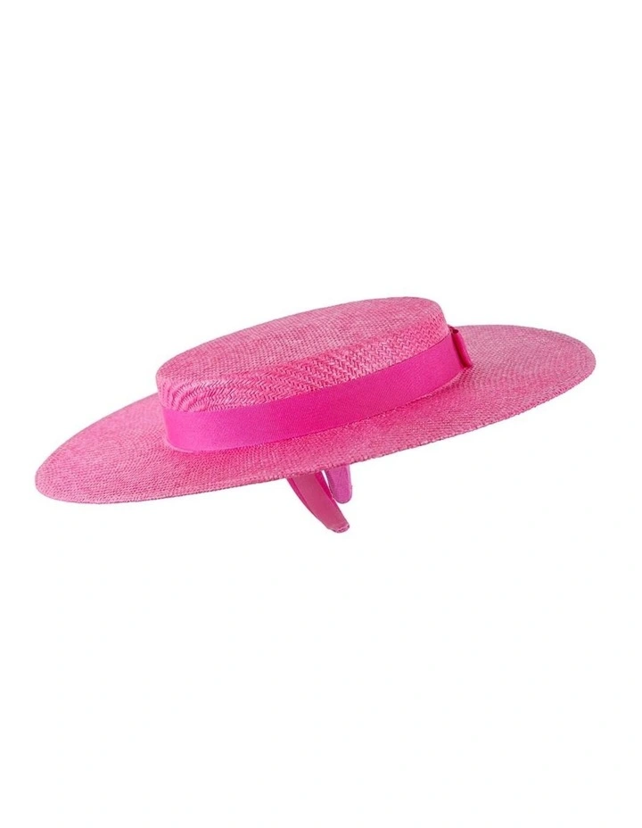 Max Alexander fuchsia boater racing hat MA977F image 4