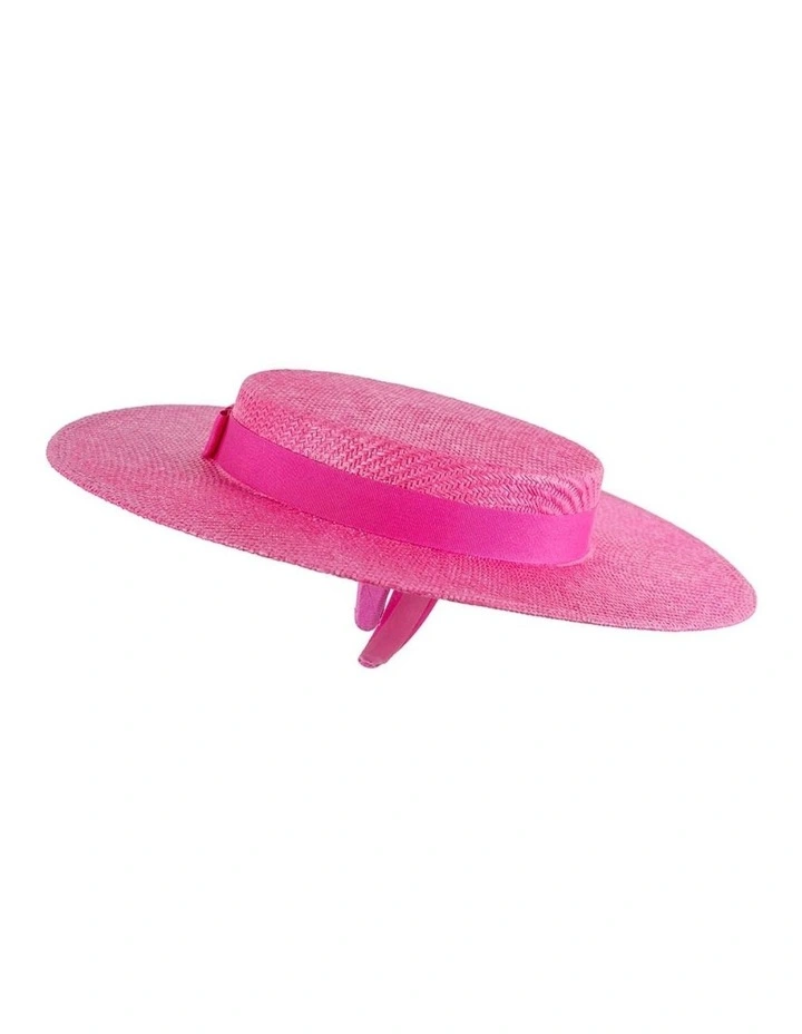 Max Alexander fuchsia boater racing hat MA977F image 5