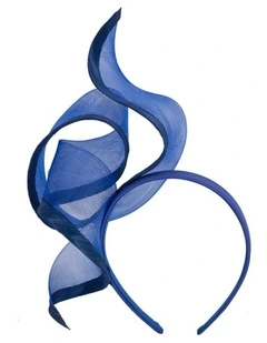 Sculptured royal blue racing fascinator by Fillies Collection S246RB