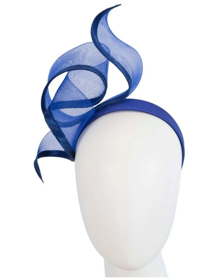 Sculptured royal blue racing fascinator by Fillies Collection S246RB image 2