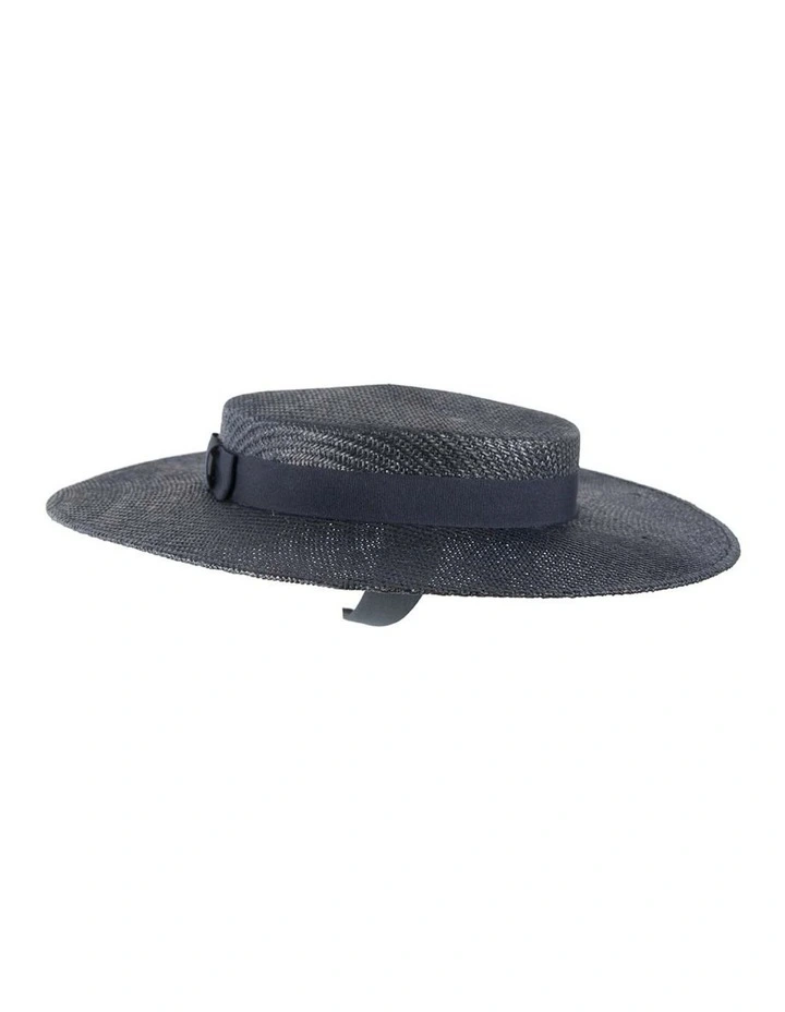 Max Alexander black boater hat MA977B image 5