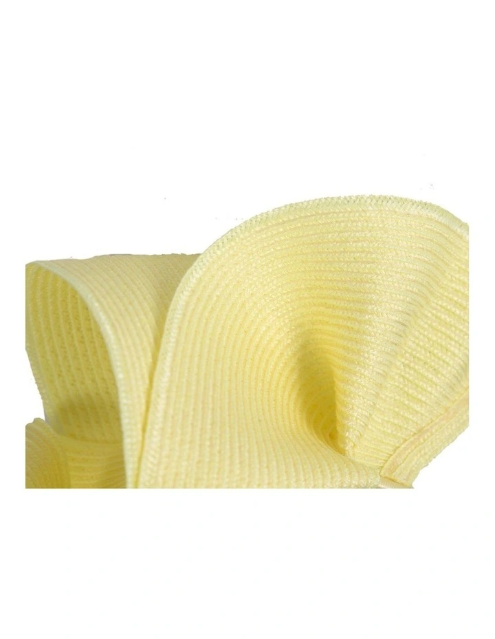 Max Alexander large light yellow wave racing fascinator MA955LY image 3