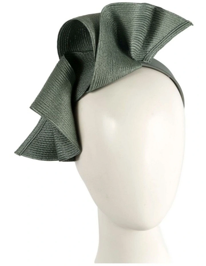 Max Alexander MA955OL large olive wave racing fascinator image 2