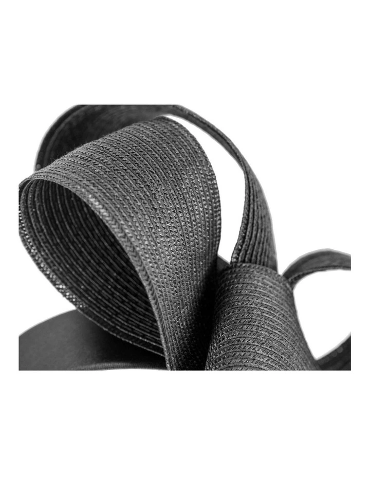 Max Alexander large black wave racing fascinator MA955B image 3