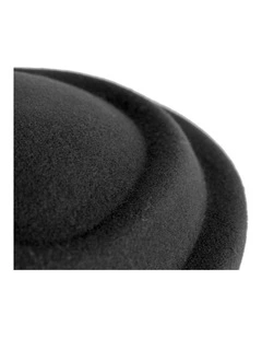Max Alexander Black Wool Felt Pillbox Hat - One Size