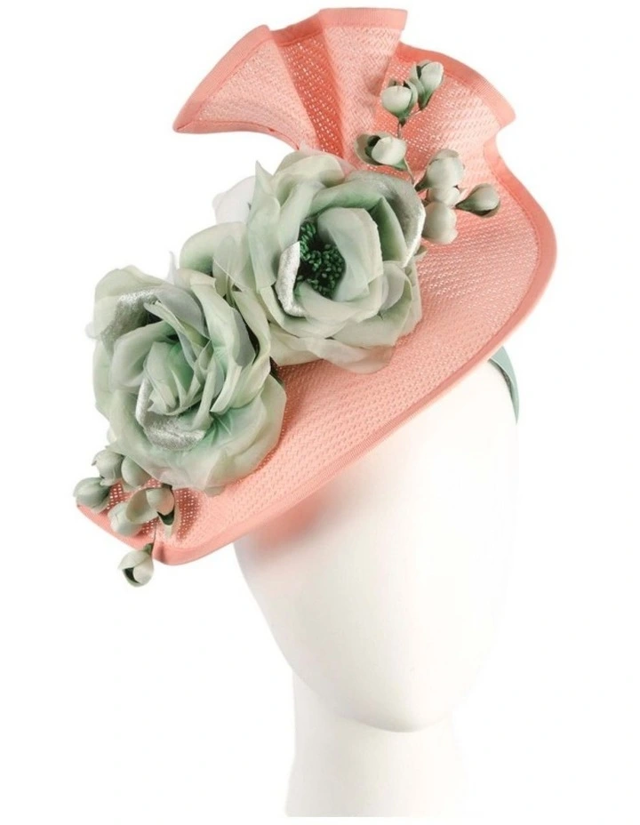 Coral and Mint Fascinator by Fillies Collection S315CRMI image 2
