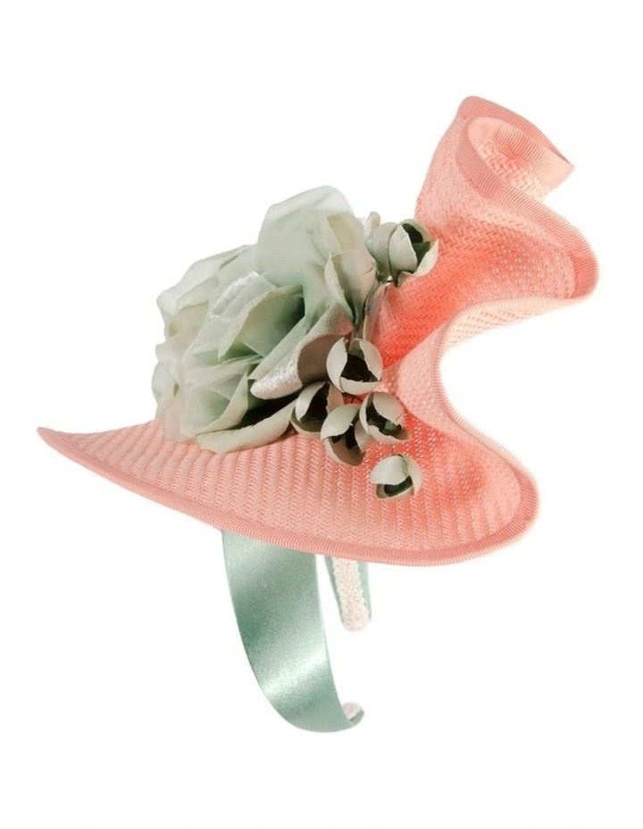 Coral and Mint Fascinator by Fillies Collection S315CRMI image 3