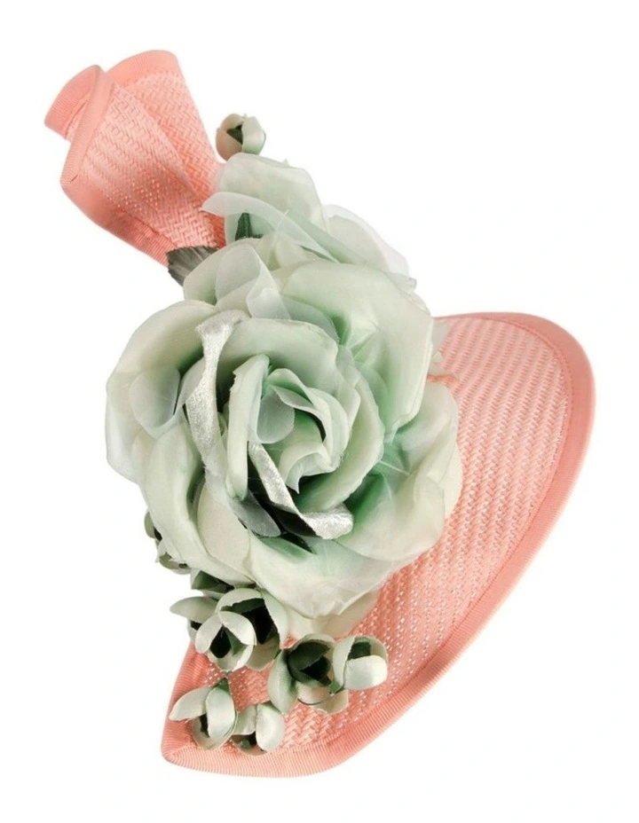 Coral and Mint Fascinator by Fillies Collection S315CRMI image 4